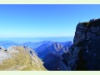 Blick vom Säntis ins Alpsteinmassiv Richtung Appenzell und Bodensee