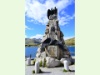 Denkmal auf dem Gotthardpass für einen abgestürzten Flieger