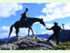 Denkmal für den russischen General Suworow auf dem Gotthardpass