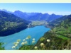 Blick auf den Walensee vom Aussichtspunkt Chapf in Amden