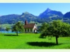 Die kleine schmucke Kapelle Betlis am Walensee