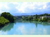 Die Rhône bei La Plaine in Dardagny