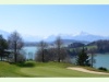 Greyerzersee und Freiburger Alpenpanorama von Pont-la-Ville aus