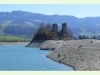Île d`Ogoz im Frühling bei künstlich tiefem Wasserstand