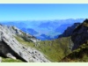 Blick vom Blumenweg am Pilatus auf den Vierwaldstättersee
